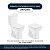 Assento Sanitário Poliéster Soft Close Like Preto para vaso Celite - Imagem 4