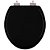 Assento Sanitário Soft Close Convencional Oval Preto para vaso Celite - Imagem 1