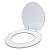 Assento Sanitario Almofadado Convencional Oval Branco para todas as louças - Imagem 2