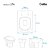 Assento Sanitário Poliester Decorado Life Branco com Borboleta para Vaso Celite - Imagem 2
