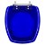 Assento Sanitário Poliester Thema Azul Transparente para vaso Incepa - Imagem 1