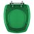 Assento Sanitário Poliester Thema Verde Transparente para vaso Incepa - Imagem 1