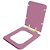 Assento Sanitário Square Wild Rose (Rosa) para vaso Incepa com Ferragem Dourada - Imagem 2