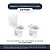 Tampa de Vaso Almofadada Fiore Branco para Bacia Incepa 6lpf - Imagem 4