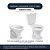 Tampa De Vaso Sanitario Almofadada Sabara Branco Para Bacia Icasa - Imagem 4