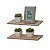 Kit 2 Prateleiras 40 x 10cm Carvalho Suporte Invisível - Imagem 2