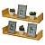 Kit 2 Prateleiras U 70 x 20cm Amarela Suporte Invisível - Imagem 2