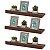 Kit 3 Prateleiras Porta Quadros 40 x 15cm Nogal Suporte Invisível - Imagem 2