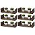 Kit 6 Prateleiras U 40 x 15cm Nogal Suporte Invisível - Imagem 1