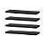Kit 4 Prateleiras 40 x 15cm Preta Suporte Invisível - Imagem 2