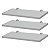 Kit 3 Prateleiras 60 x 15cm Branca Com Suporte Tucano - Imagem 2