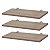 Kit 3 Prateleiras 60 x 15cm Carvalho Com Suporte Tucano - Imagem 2