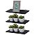 Kit 3 Prateleiras 60 x 15cm Preta Com Suporte Tucano - Imagem 1