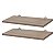 Kit 2 Prateleiras 30 x 15cm Carvalho Com Suporte Tucano - Imagem 1