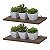 Kit 2 Prateleiras 30 x 15cm Nogal Com Suporte Tucano - Imagem 2