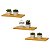 Kit 3 Prateleiras 40 x 10cm Amarela Suporte Invisível - Imagem 2