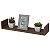 Kit 8 Prateleiras U 50 x 10cm Nogal Suporte Invisível - Imagem 2