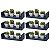 Kit 6 Prateleiras U 40 x 10cm azul Suporte Invisível - Imagem 2