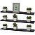 Kit 3 Prateleiras 50 x 15cm Preta Suporte Invisível - Imagem 1