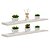 Kit 2 Prateleiras 100 x 20cm Branco Espessura 25mm Suporte Invisível - Imagem 1