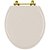 Tampa De Vaso Poliéster Oval Rosa Shell Com Ferragem Dourada - Imagem 1
