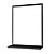 Espelho para Banheiro Boreal 46 x 35cm Preto com Prateleira - Imagem 2