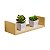 Prateleira U 50 x 15cm Bege Claro Suporte Invisível - Imagem 1