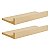 Kit 2 Prateleiras Porta Quadros 50 x 15cm Bege Claro Suporte Invisível - Imagem 2