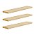 Kit 3 Prateleiras 50 x 15cm Bege Claro Suporte Invisível - Imagem 2