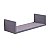 Prateleira U 50 x 15cm Cinza Claro Suporte Invisível - Imagem 2