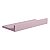 Prateleira Porta Quadros 50 x 10cm Rosa Claro Suporte Invisível - Imagem 2