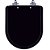 Assento Sanitário Laqueado Soft Close Nexo Onix (Preto Fosco) para vaso Roca - Imagem 1