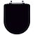 Assento Sanitário Poliester Nexo Onix (Preto Fosco) para vaso Roca - Imagem 1