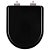 Assento Sanitário Poliester Soft Close Nexo Onix (Preto Fosco) para vaso Roca - Imagem 1