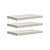 Kit 3 Prateleiras 30 x 15cm Branco Espessura 25mm Suporte Invisível - Imagem 2