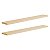 Kit 2 Prateleiras 60 x 10cm Bege Claro Suporte Invisível - Imagem 2