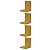Kit 4 Prateleiras Buzios 15 X 12cm Amarelo - Imagem 2