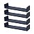 Kit 4 Prateleiras U 50 x 15cm azul Suporte Invisível - Imagem 1