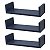 Kit 3 Prateleiras U 50 x 20cm azul Suporte Invisível - Imagem 1