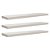 Kit 3 Prateleiras 70 x 20cm Branco Espessura 25mm Suporte Invisível - Imagem 2