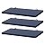 Kit 3 Prateleiras 60 x 15cm azul Com Suporte Tucano - Imagem 2