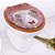 Tampa de Vaso Decorada Marrom com Borboleta Vermelha - Imagem 2