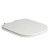 Assento Poliester Soft Close Antimicrobiano Quadra Branco para vaso Deca - Imagem 1