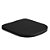 Assento Poliester Soft Close Piano Preto Fosco para vaso Deca - Imagem 1