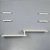 Rack TV Suspenso para Quarto Sala Branco 115cm - Imagem 2