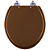 Assento Sanitário Laqueado Soft Close Flamingo Ocre (Marrom) para vaso Incepa - Imagem 1