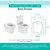 Tampa Vaso Sanitário Madeira Laqueada Boss Branco para bacia Incepa - Imagem 3