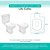 Tampa Vaso Sanitário Madeira Laqueada Life Branco para bacia Celite - Imagem 3