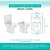 Tampa Vaso Sanitário Madeira Laqueada Smart Branco para bacia Celite - Imagem 3