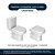 Tampa de Vaso Poliéster Com Amortecedor Level Branco para Bacia Deca com Ferragem Preta - Imagem 2
